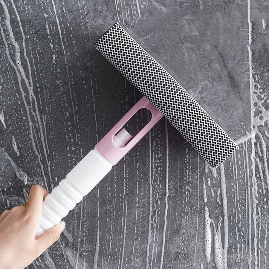 3 In 1 Spray, Sponge And Wipe Multifunctional Glass Cleaning Brush Wiper
