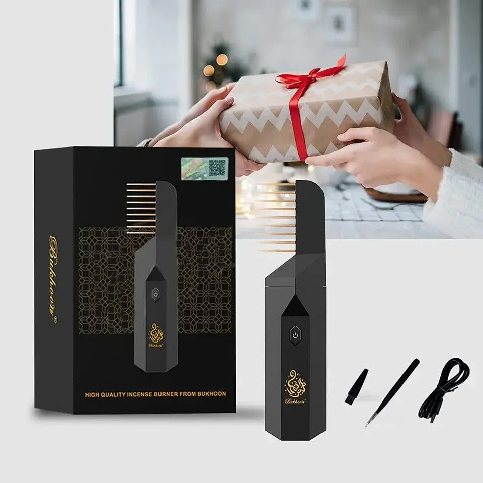 2-in-1 Hair 🧴 Bakhoor 🌿 Comb 💇‍♀️
